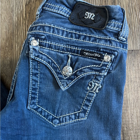 Miss Me Dark Blue Skinny Jeans - Picture 4 of 5